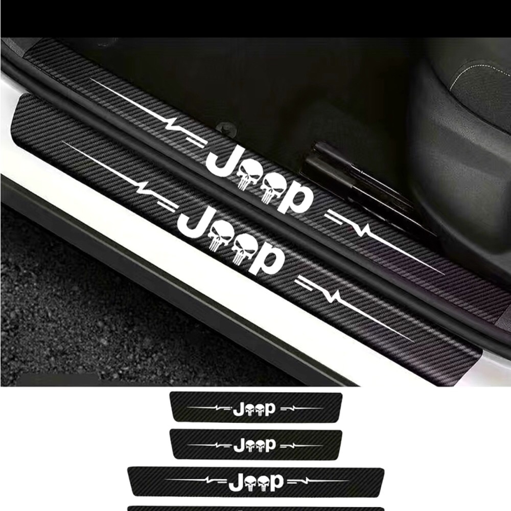 Jeep 4pc set car door sill protector.